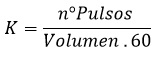 formula pulsos vs volumen